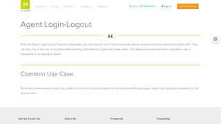 Agent Login-Logout - Jive Communications