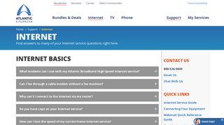 Top Internet Service Questions and Support | Atlantic Broadband