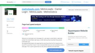 Access metroloads.com. MetroLoads - Carrier Login - MetroLoads ...