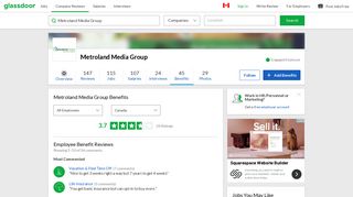 Metroland Media Group Employee Benefits and Perks | Glassdoor.ca