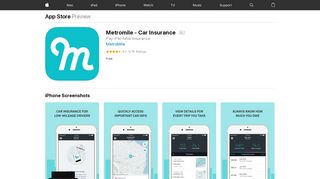 Metromile - Car Insurance on the App Store - iTunes - Apple
