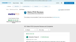 Top 1,602 Reviews and Complaints about Metro PCS