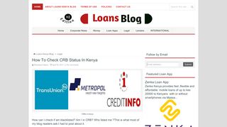 How To Check CRB Status In Kenya - Loans Kenya Blog