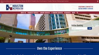 Houston Metropolitan Federal Credit Union | Home - Houston ...