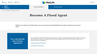 Become A Flood Agent | Flood Insurance | MetLife GA
