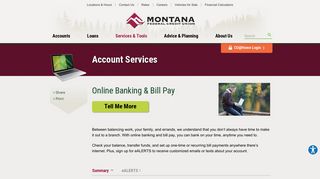 Online Banking & Bill Pay | Montana FCU | Great Falls, MT - Cascade ...