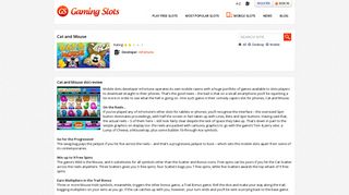 Cat and Mouse - mFortune mobile slot game - Gamingslots