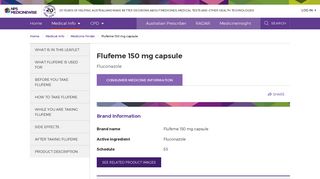 Flufeme 150 mg capsule - NPS MedicineWise