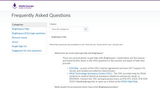 D2L FAQs - MGA's Brightspace by D2L login page. - University System ...