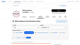 Working at MGA Healthcare: Employee Reviews about Pay & Benefits ...