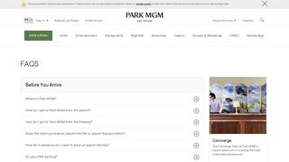 FAQs - Park MGM