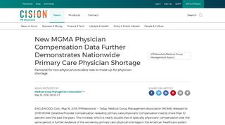 New MGMA Physician Compensation Data Further Demonstrates ...