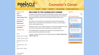 Pinnacle Online High School Counselor's Corner