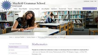 Mathematics | Mayfield Grammar School Gravesend