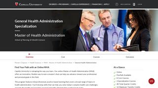 Master's in Health Administration (MHA) Online Program | Capella ...