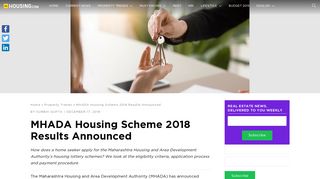 MHADA Housing Scheme 2018 Results Announced | Housing News