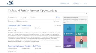 Child and Family Services Opportunities - My Job Search