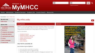 Public Home | My.mhcc.edu