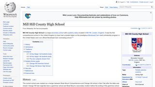 Mill Hill County High School - Wikipedia