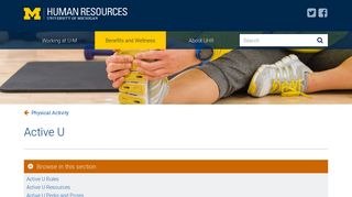Active U | Human Resources University of Michigan
