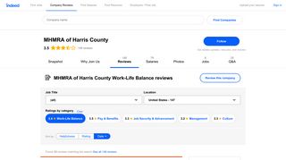 Working at MHMRA of Harris County: Employee Reviews about Work ...