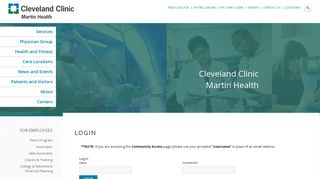 Login - Martin Health System