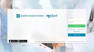 Terms and Conditions - MyChart - Login Page - Martin Health System