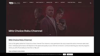 MHz Choice Roku Channel - MHz Choice Blog