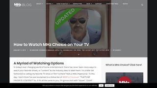 How to Watch MHz Choice on Your TV - MHz Choice Blog