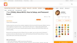 [FAQs]: About Mi ID, How to Setup, and Password Reset - Tips ...