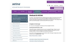 Medicaid & MIChild | Aetna Better Health of Michigan