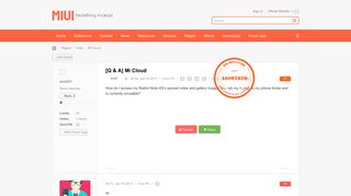 Mi Cloud - India - Xiaomi MIUI Official Forum