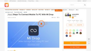 Steps To Connect Mobile To PC With Mi Drop - Resources - Mi ...