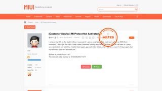 Mi Protect Not Activated - India - Xiaomi MIUI Official Forum