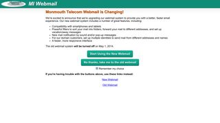 Monmouth Telecom Webmail is Changing! - MI Webmail
