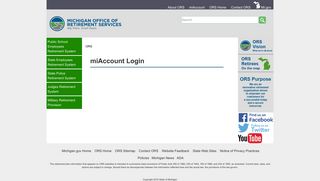 ORS - miAccount login - State of Michigan