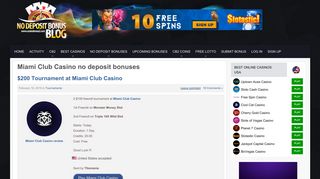 Miami Club Casino no deposit bonus codes