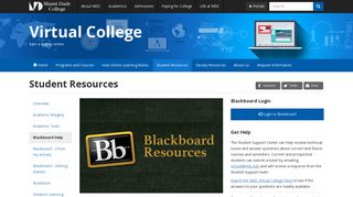 Blackboard Help | Virtual College | Miami Dade College