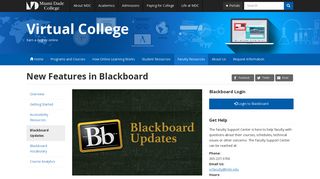 Blackboard Updates | Virtual College | Miami Dade College