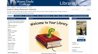 Guide to Library Resources - MDC Libguides - Miami Dade College