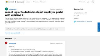 cannot log onto dadeschools.net employee portal with windows 8 ...
