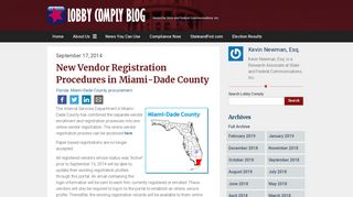 New Vendor Registration Procedures in Miami-Dade County ...