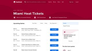 Miami Heat Tickets | SeatGeek