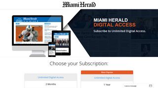 Miami Herald Digital Subscription Discount | Subscriber Services