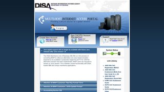 Enter MIAP Portal - DISA Multi-Host Internet Access Portal