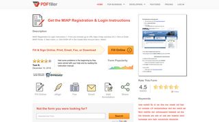 Fillable Online MIAP Registration & Login Instructions Fax Email Print ...