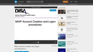 Miap account creation and logon procedures(v1) - SlideShare