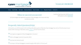 FAQs - Ryan Mortgage Income Fund