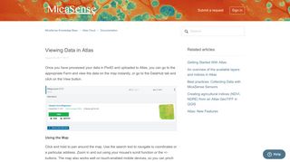 Viewing Data in Atlas – MicaSense Knowledge Base