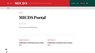 MICDS Portal - MICDS